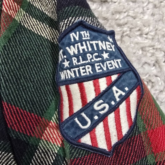 Polo Ralph Lauren Men M Plaid Mt Whitney Hoodie RLPC Crest Waffle Outdoor Jacket - Picture 4 of 11